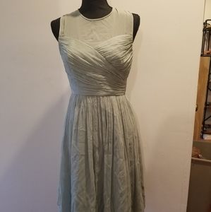 J crew midi seafoam green dress